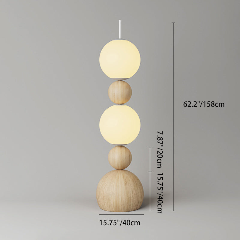 Contemporary Scandinavian Iron Spherical Floor Lamp