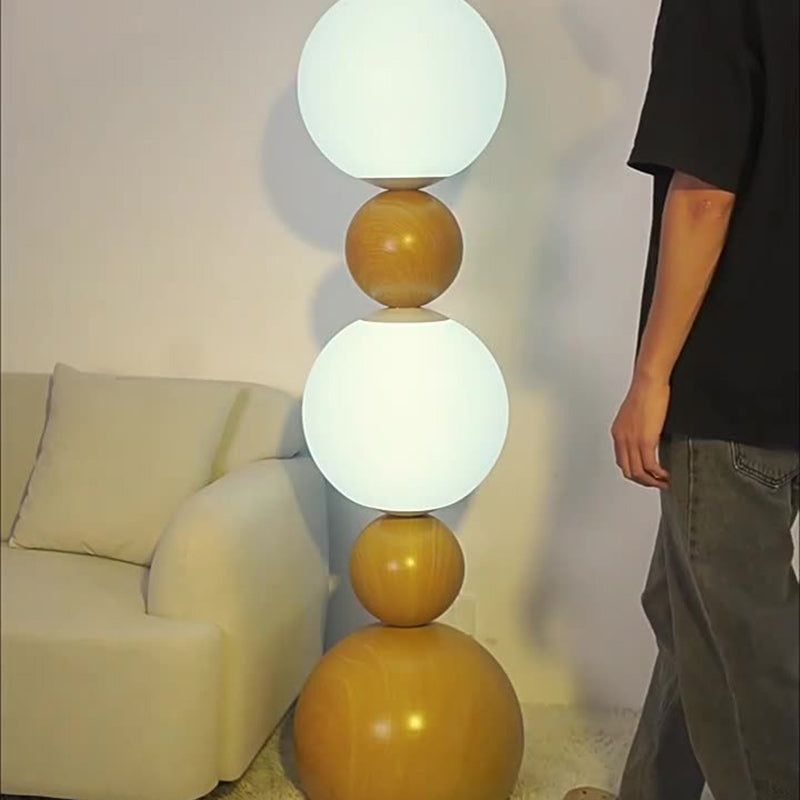 Contemporary Scandinavian Iron Spherical Floor Lamp