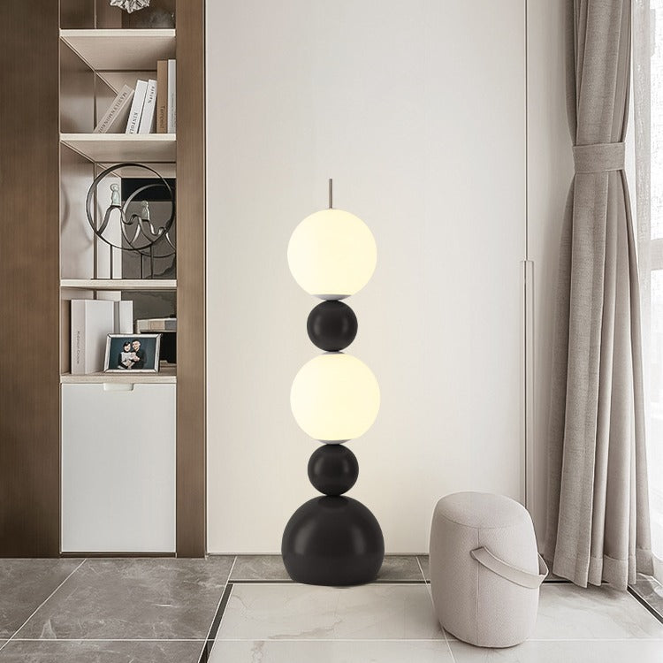 Contemporary Scandinavian Iron Spherical Floor Lamp