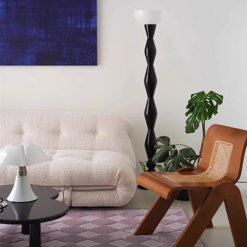 Iron Glass Semicircle Living Floor Lamp