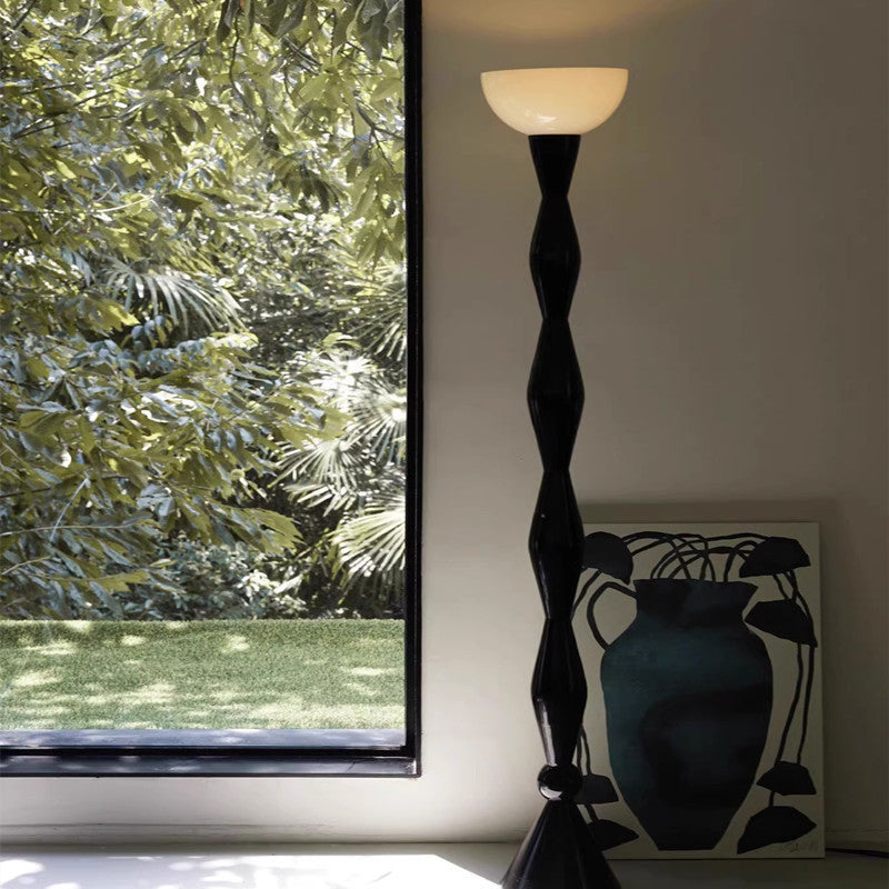 Iron Glass Semicircle Living Floor Lamp
