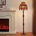 Traditional European Fabric Tassel Floor Lamp