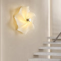 Rotating Scaling Flower Fabric Wall Lamp