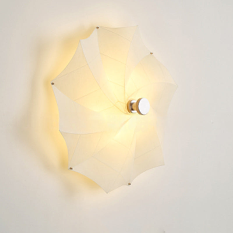 Rotating Scaling Flower Fabric Wall Lamp