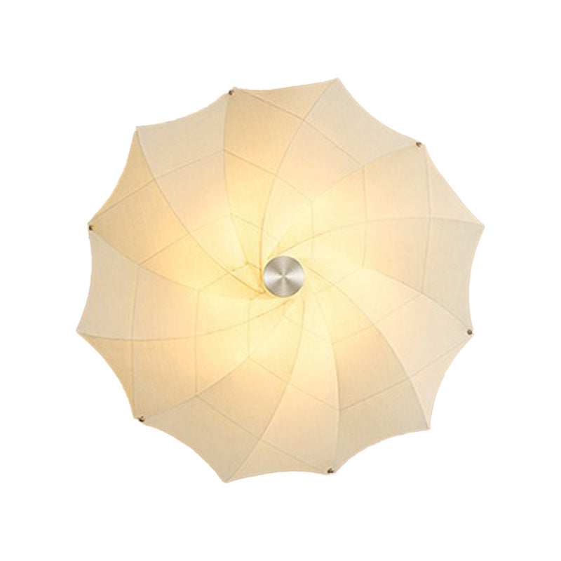 Rotating Scaling Flower Fabric Wall Lamp