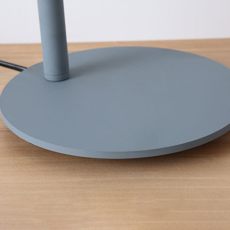 Solid Wood Iron Conical Table Lamp