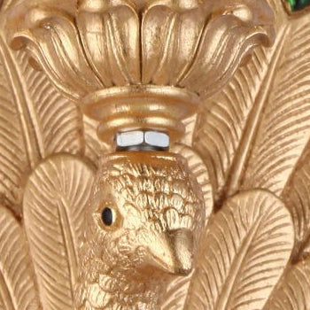 Resin Simulation Carved Peacock Wall Lamp