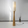 Fabric Cylinder Iron Column Floor Lamp