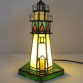 Stained Glass Lighthouse Hardware Table Lamp