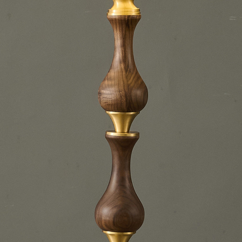 Printed Fabric Copper Solid Floor Lamp