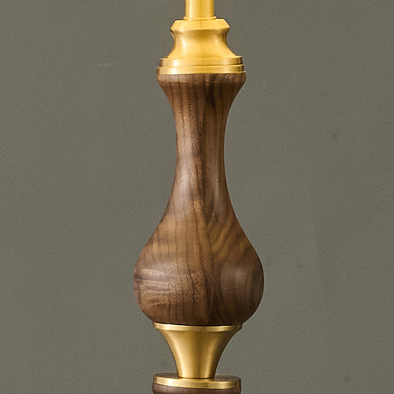 Printed Fabric Copper Solid Floor Lamp
