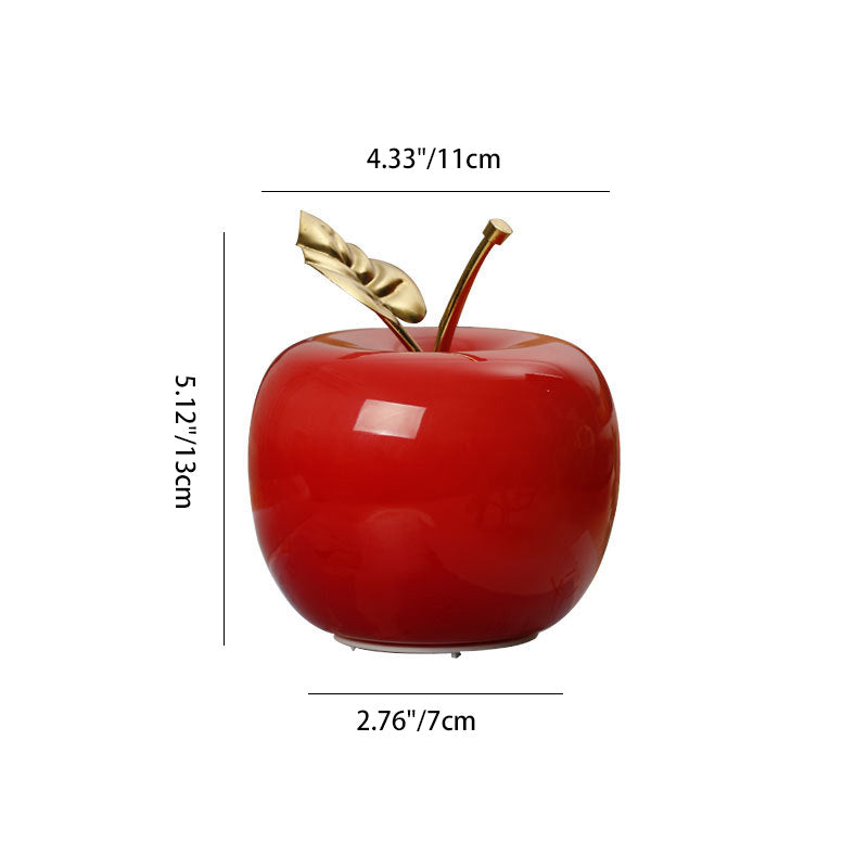 Apple Glass Iron Golden Table Lamp
