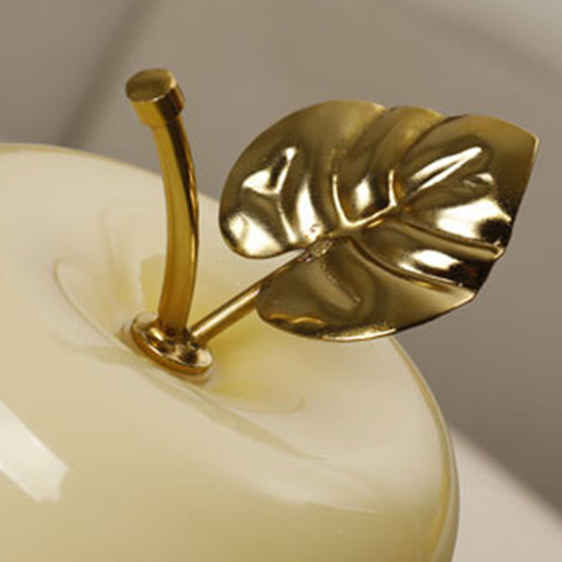 Apple Glass Iron Golden Table Lamp