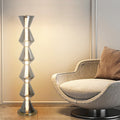 Iron Geometric Cone-Stacked Water Floor Lamp