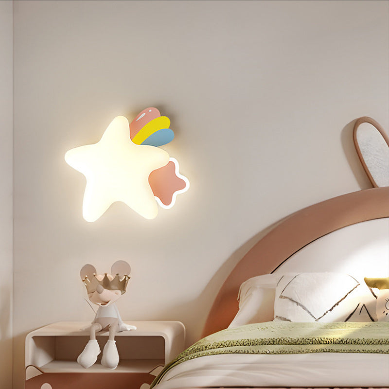 Star Moon PE Iron Wall Lamp