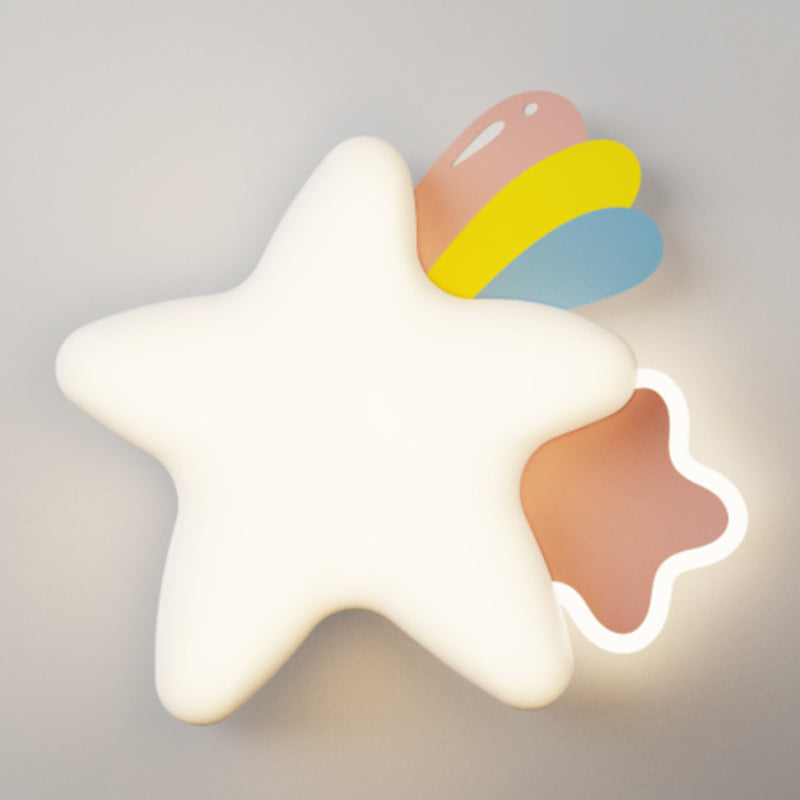 Star Moon PE Iron Wall Lamp