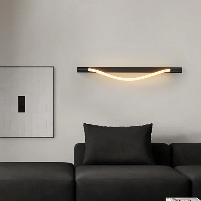 Arc Silicone Woven Fiber Wall Lamp