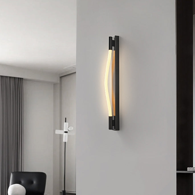 Arc Silicone Woven Fiber Wall Lamp