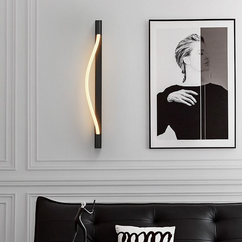 Arc Silicone Woven Fiber Wall Lamp