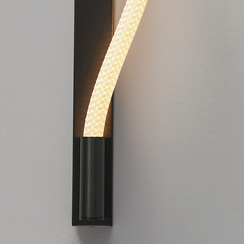 Arc Silicone Woven Fiber Wall Lamp