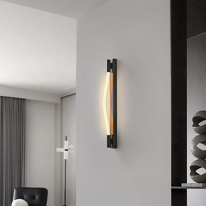 Arc Silicone Woven Fiber Wall Lamp