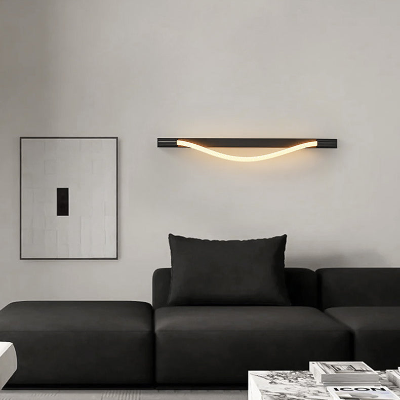 Arc Silicone Woven Fiber Wall Lamp