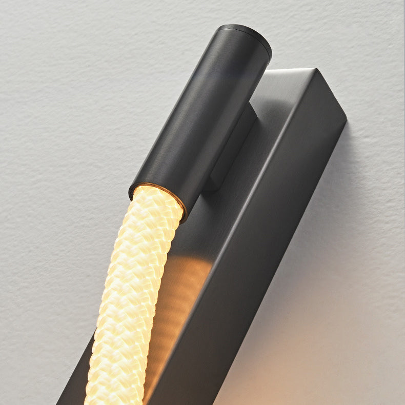 Arc Silicone Woven Fiber Wall Lamp