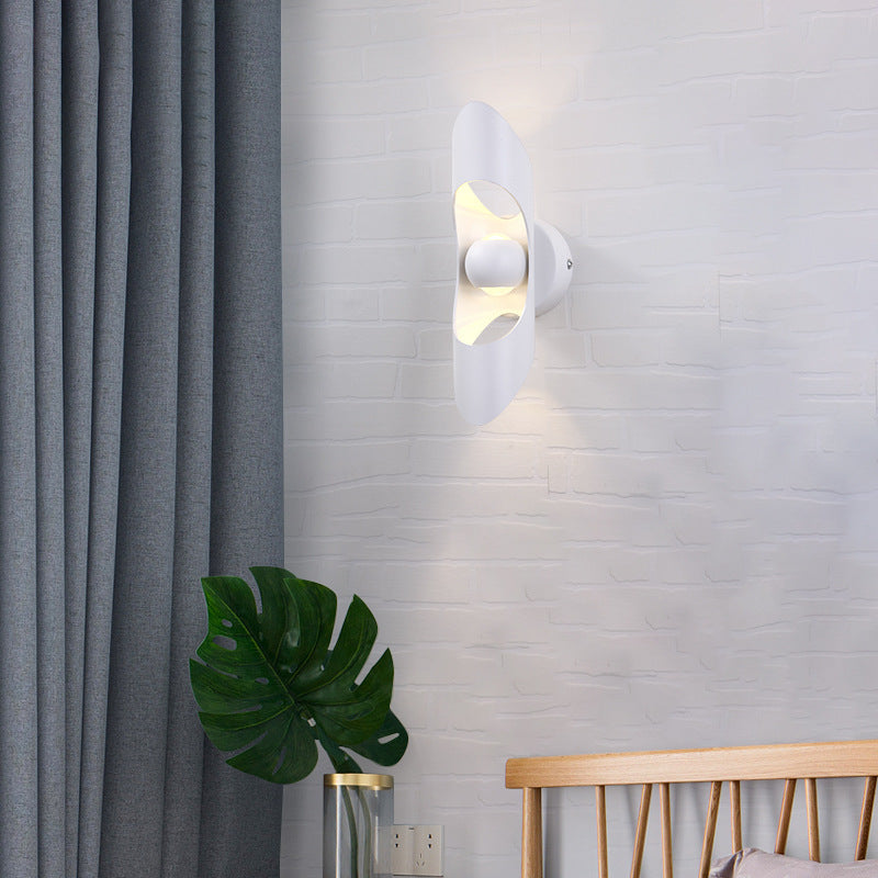 Cylinder Hollow Aluminum Up Wall Lamp