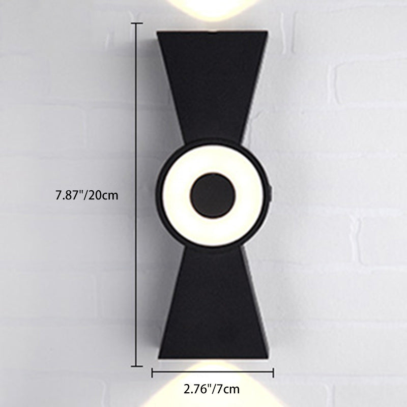 Aluminum Hourglass Up Down Wall Lamp
