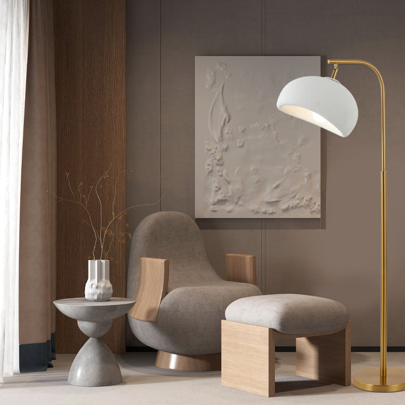 High-Density Polystyrene Round Hardware Floor Lamp