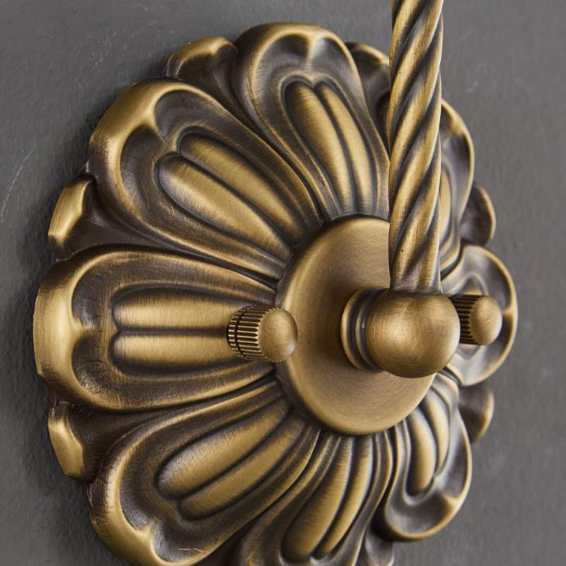 Floral Pattern Stained Glass Wall Lamp