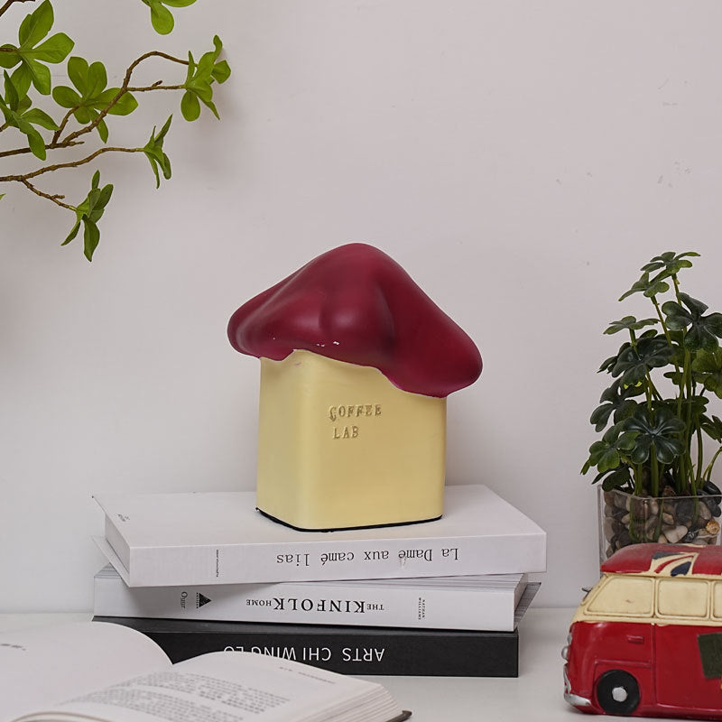Ceramic Cute Snow House Table Lamp