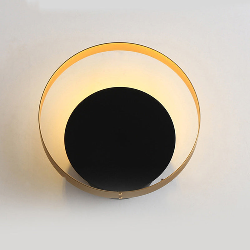 Full Copper Geometric Circle Wall Lamp