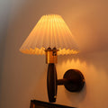PVC Pleated Tapered Solid Wall Lamp
