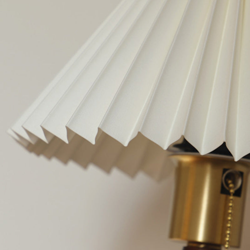 PVC Pleated Tapered Solid Wall Lamp