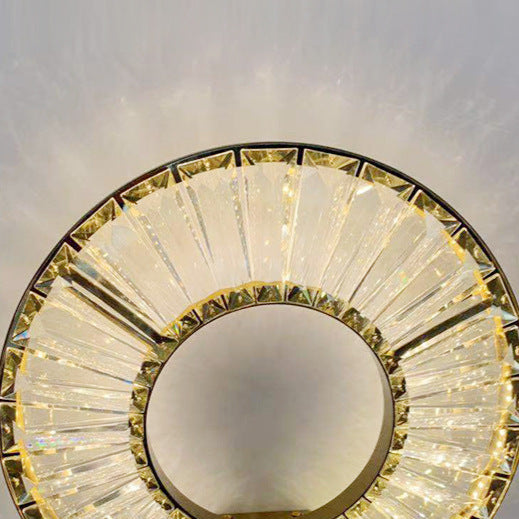 Eclectic Stainless Steel Circle Wall Lamp