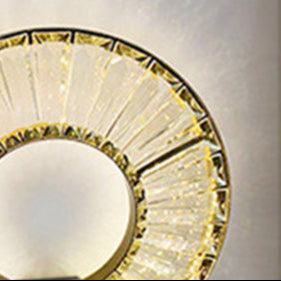 Eclectic Stainless Steel Circle Wall Lamp