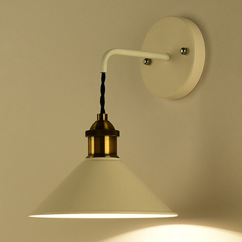 Macaron Iron Conical Living Wall Lamp