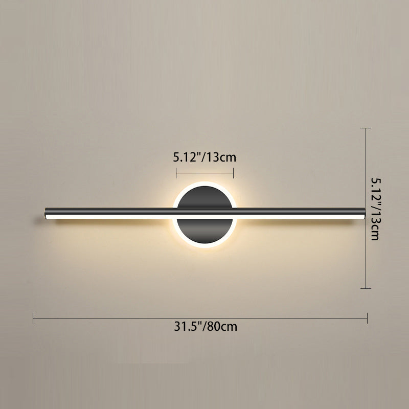 Geometric Long Strip Iron Wall Lamp
