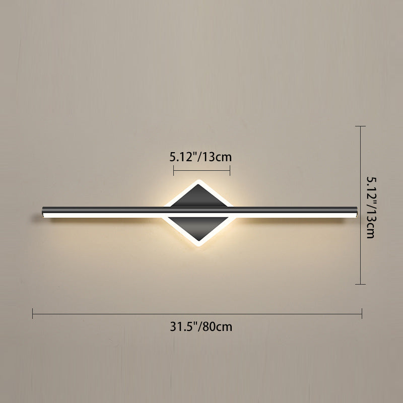 Geometric Long Strip Iron Wall Lamp