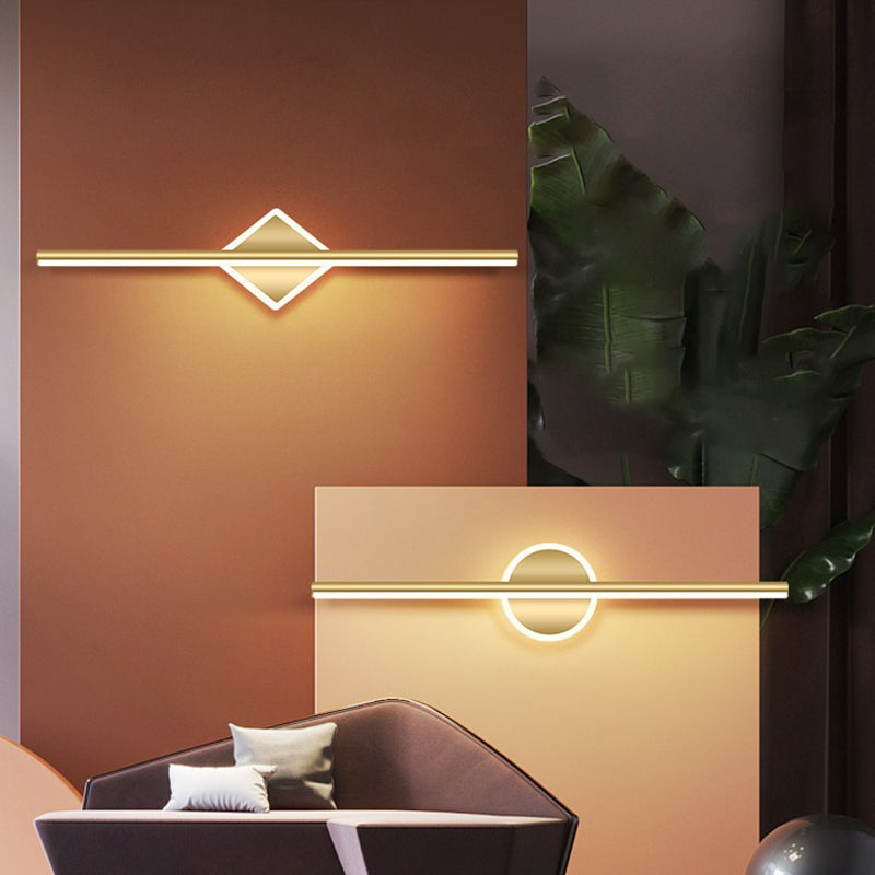 Geometric Long Strip Iron Wall Lamp