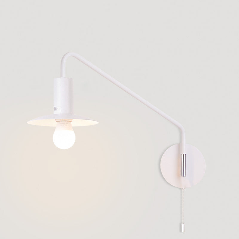 Iron Conical 180° Swing-Arm Wall Lamp