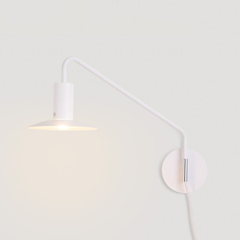 Iron Conical 180° Swing-Arm Wall Lamp