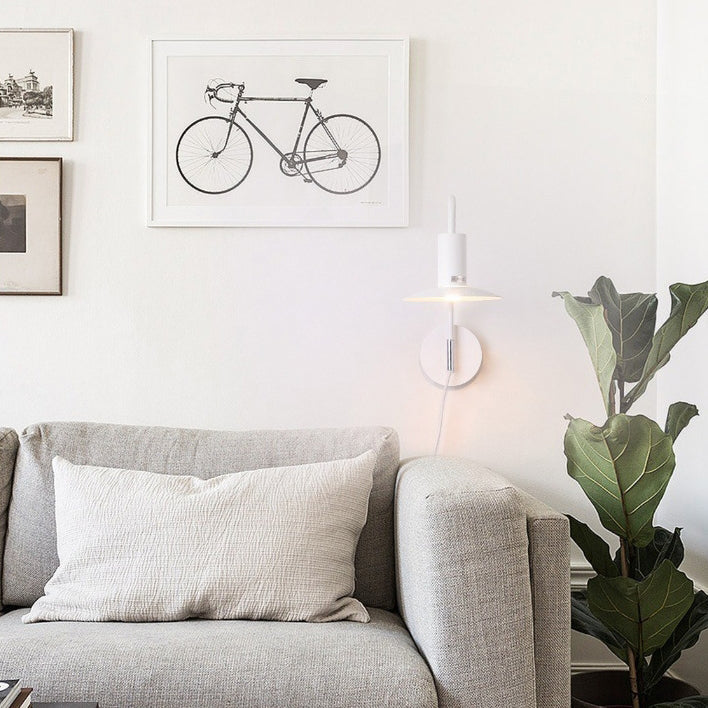 Iron Conical 180° Swing-Arm Wall Lamp
