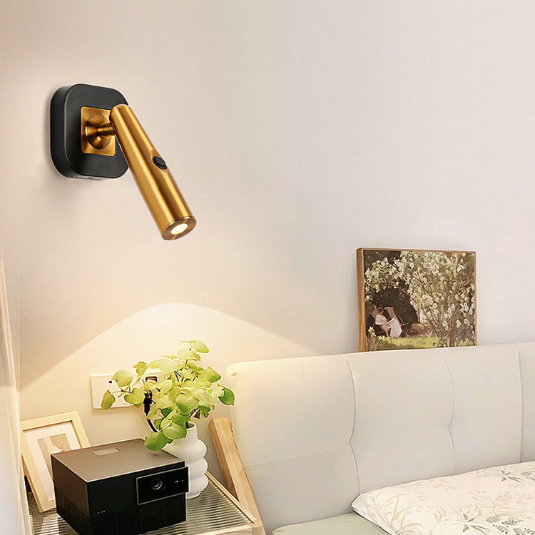Brushed Aluminum Reading Bedroom Wall Lamp
