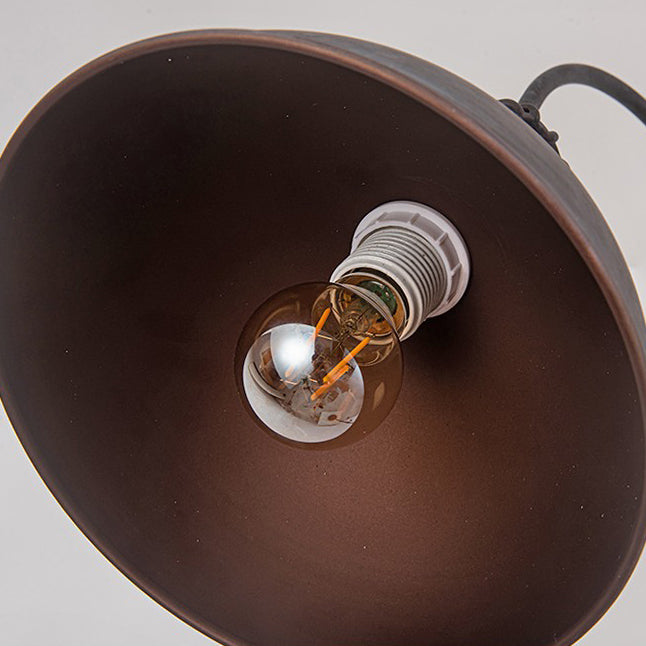 Distressed Iron Rotatable Semicircle Floor Lamp
