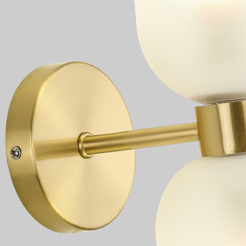 Copper Glass Cup Up 2-Light Wall Lamp
