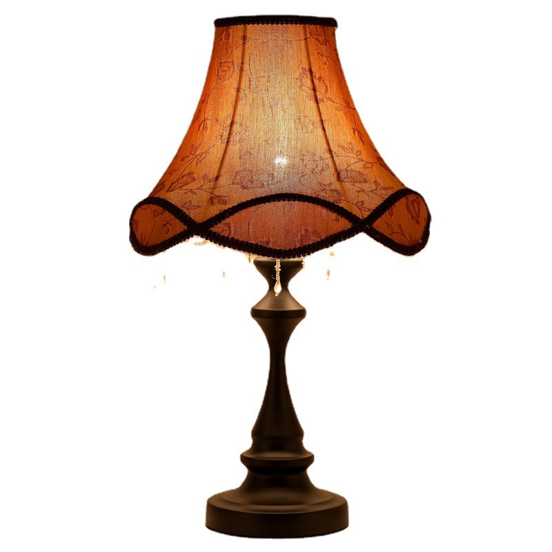 Shabby Chic Flower Pattern Table Lamp