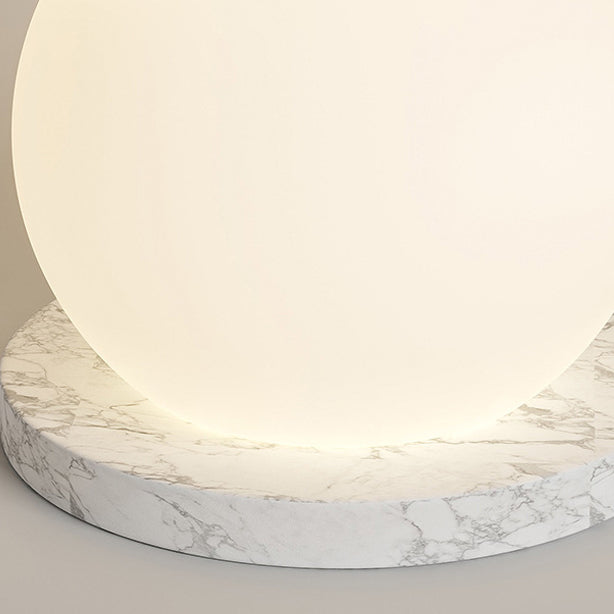 PE Ball Skewer Marble Floor Lamp