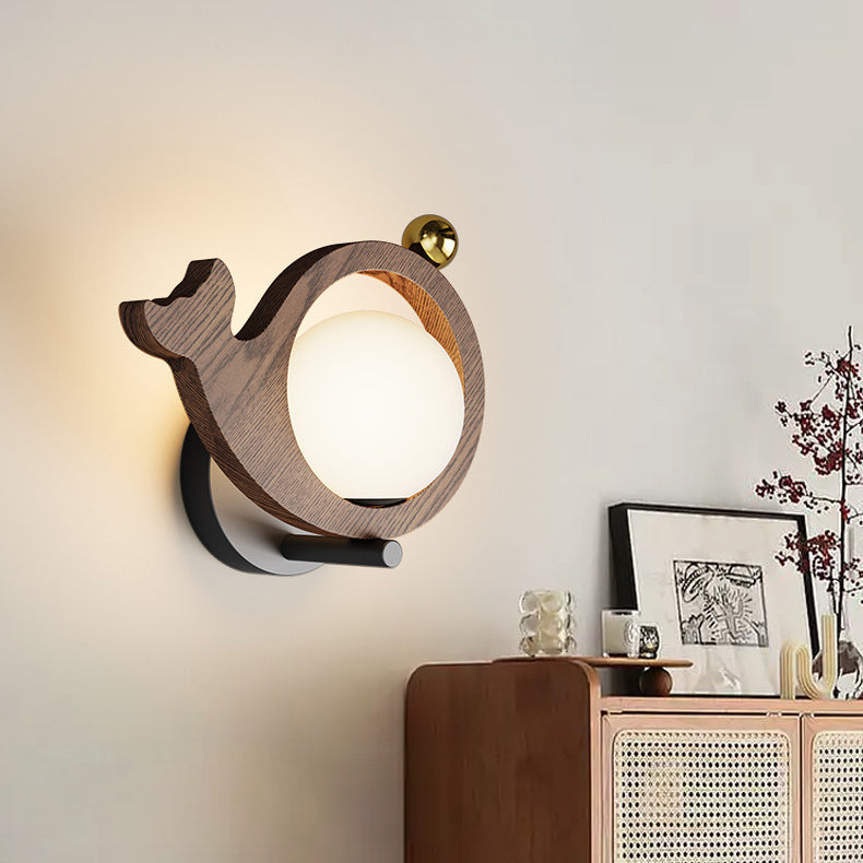 Animal Bird Whale Iron Wall Lamp